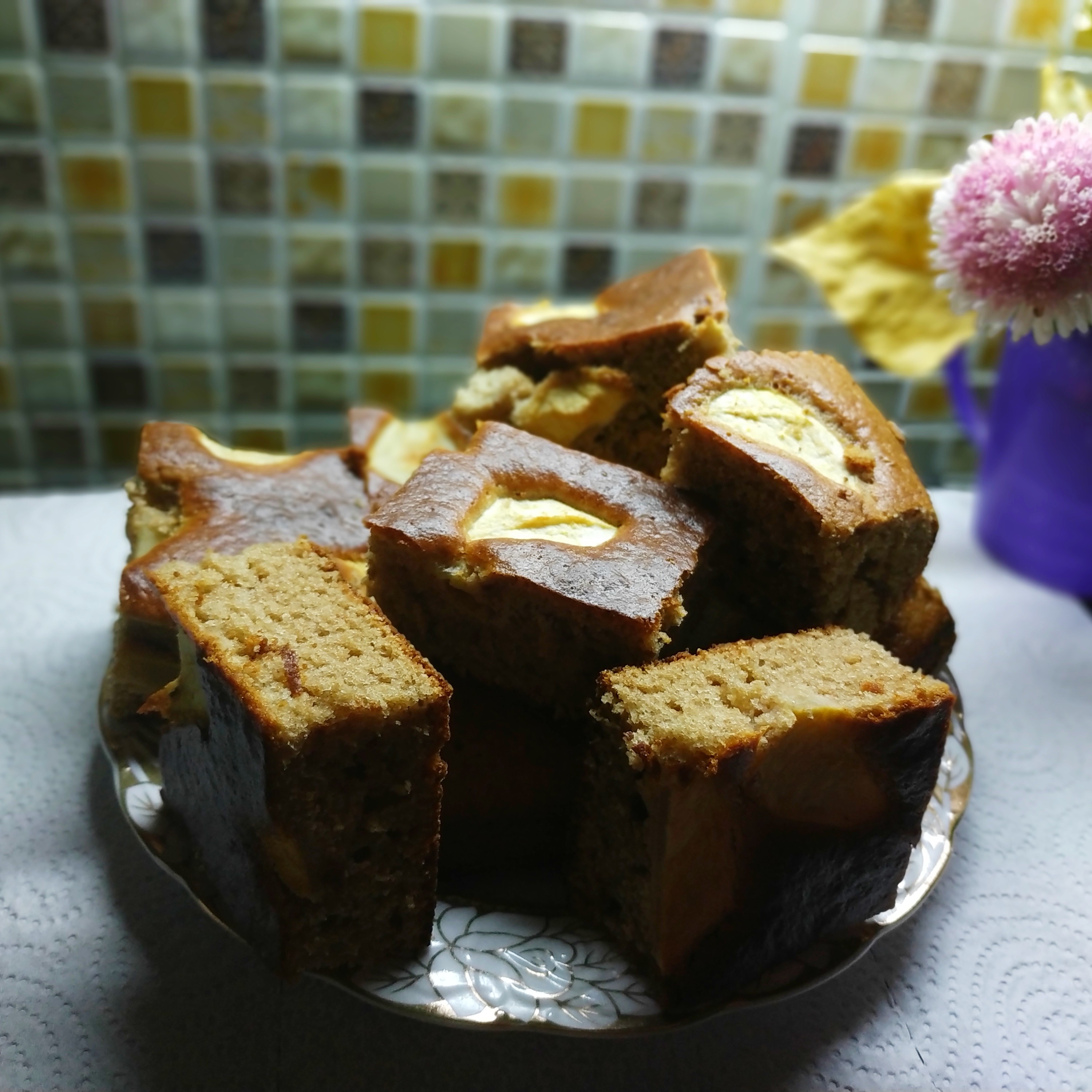 Шоколадно-Яблочный пирог🍏🍰