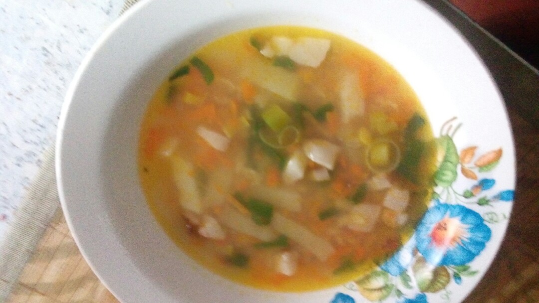 Гороховый суп с беконом за 15 минут