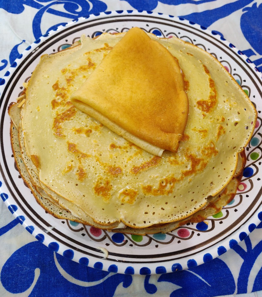 Сладкие блины с пудрой 🥞