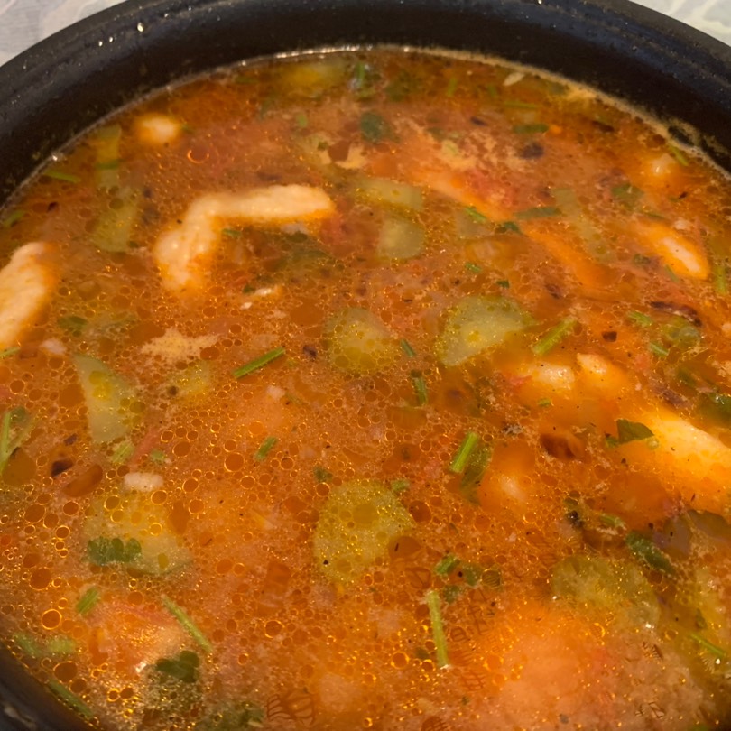 «А-ля харчо» или куриный рисовый суп