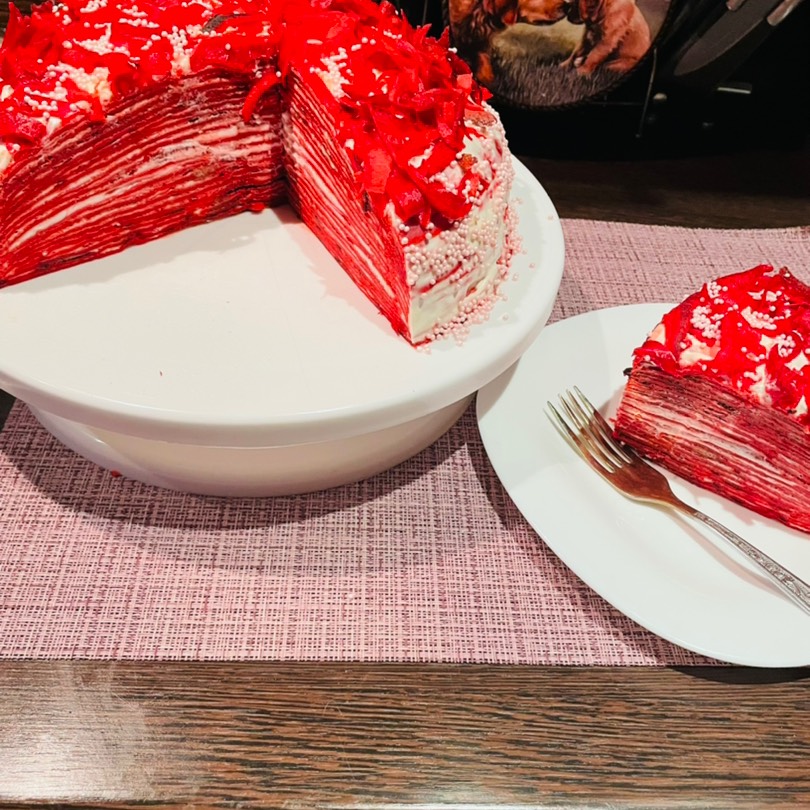 Блинный торт "Красный бархат"