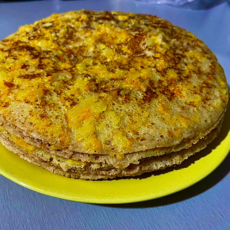 Блинный торт с апельсиновым курдом
