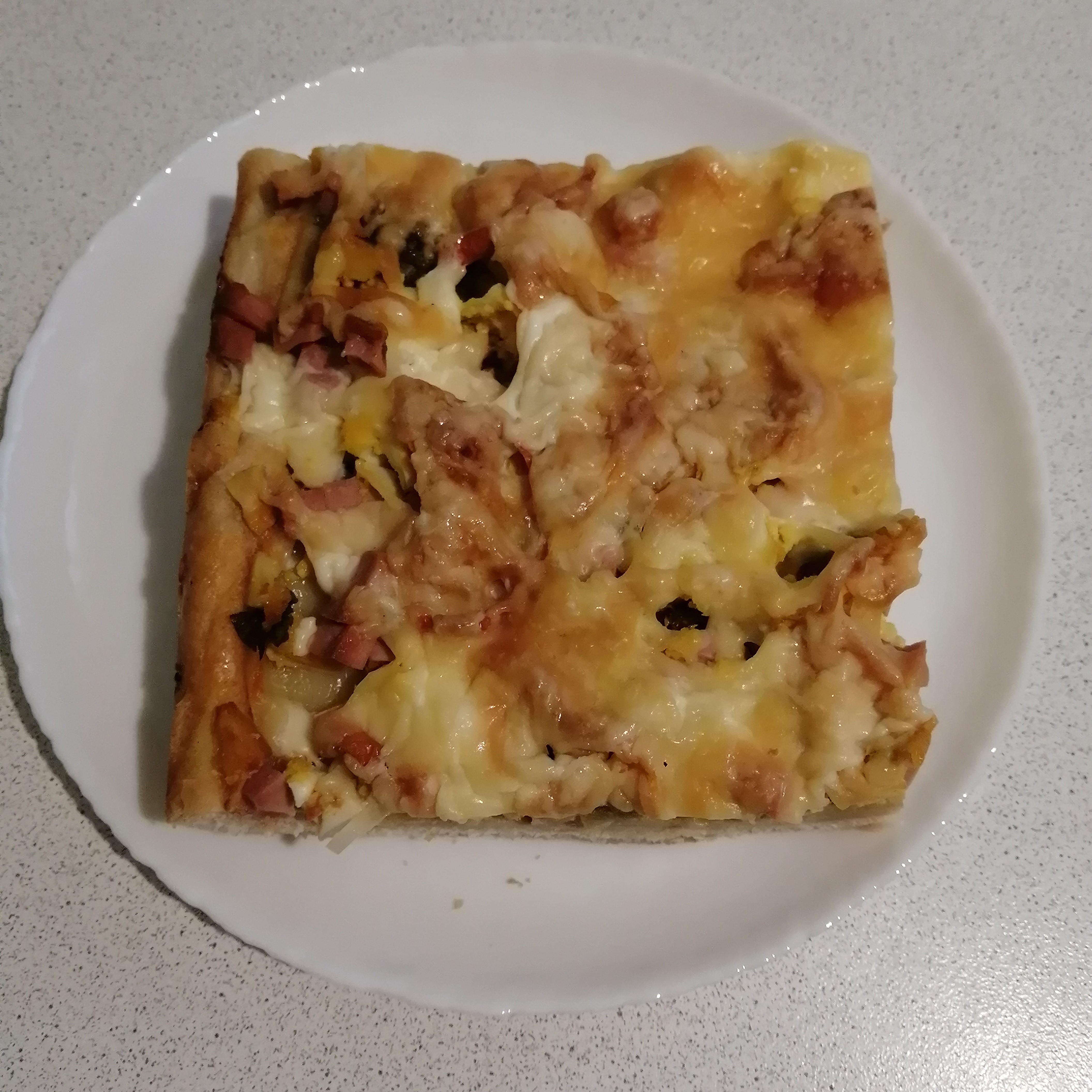 Элементарная пицца на бездрожжевом тесте