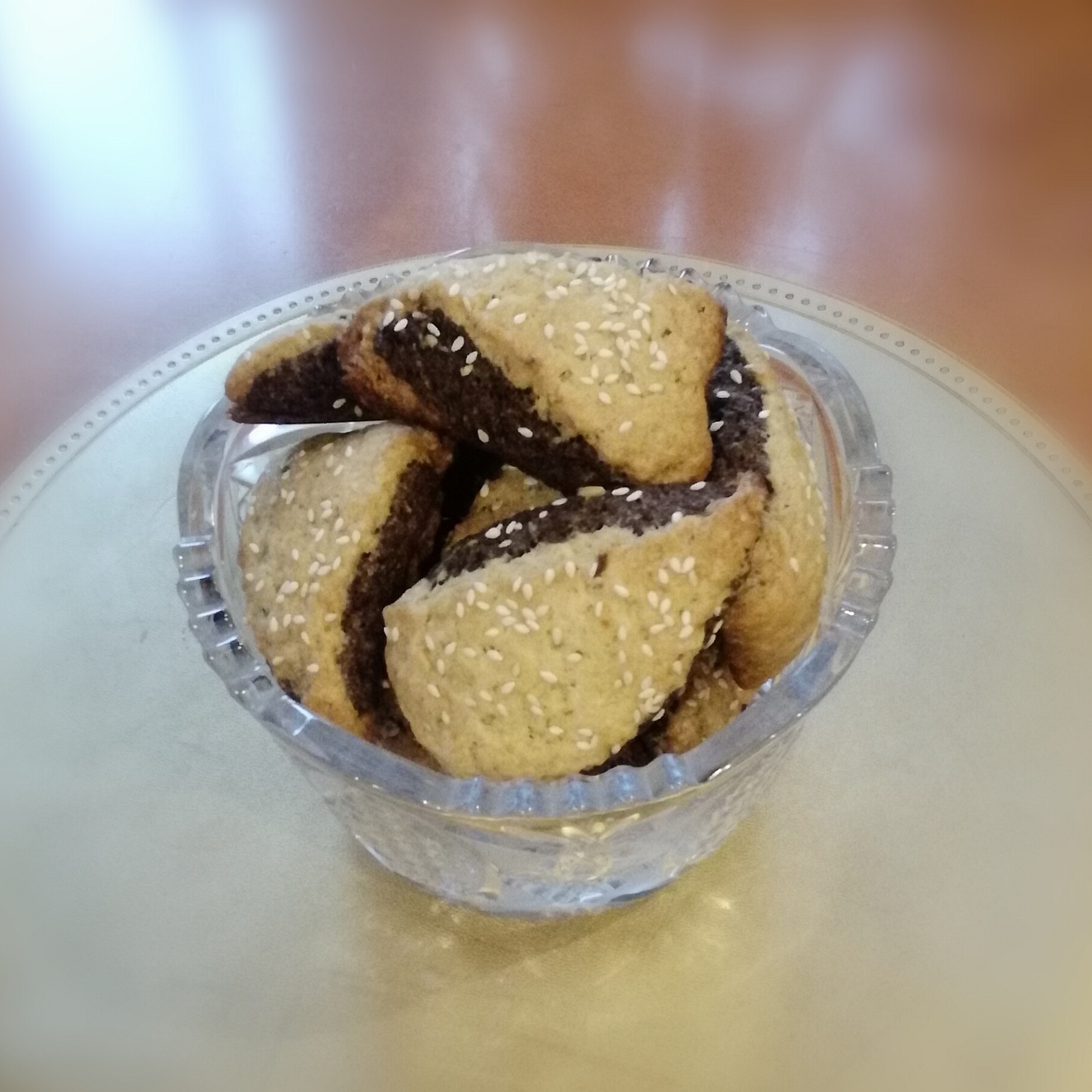 Постное песочное печенье со вкусом шоколада