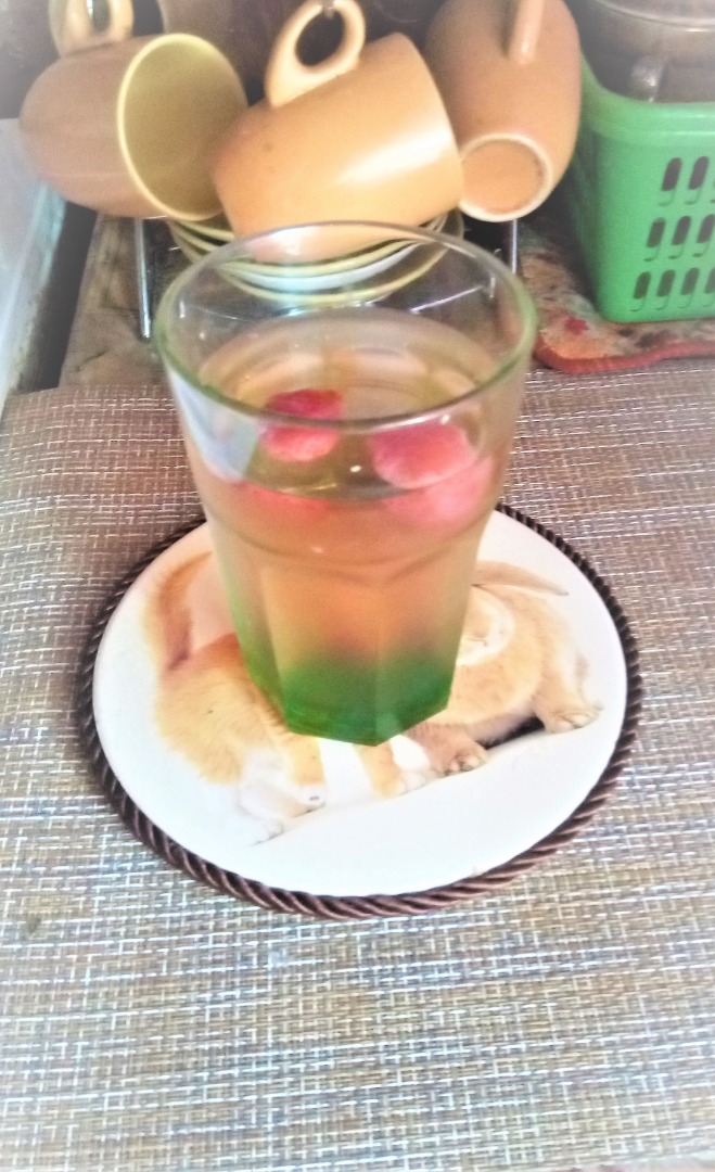 Холодный зелёный чай с лимоном     #кулинарныймарафон