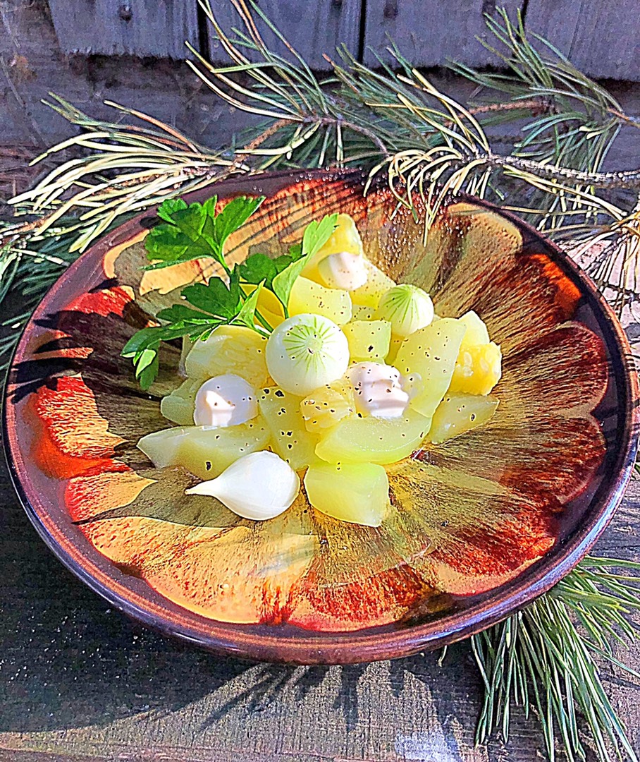 Салат из кабачка варёного за 5 минут