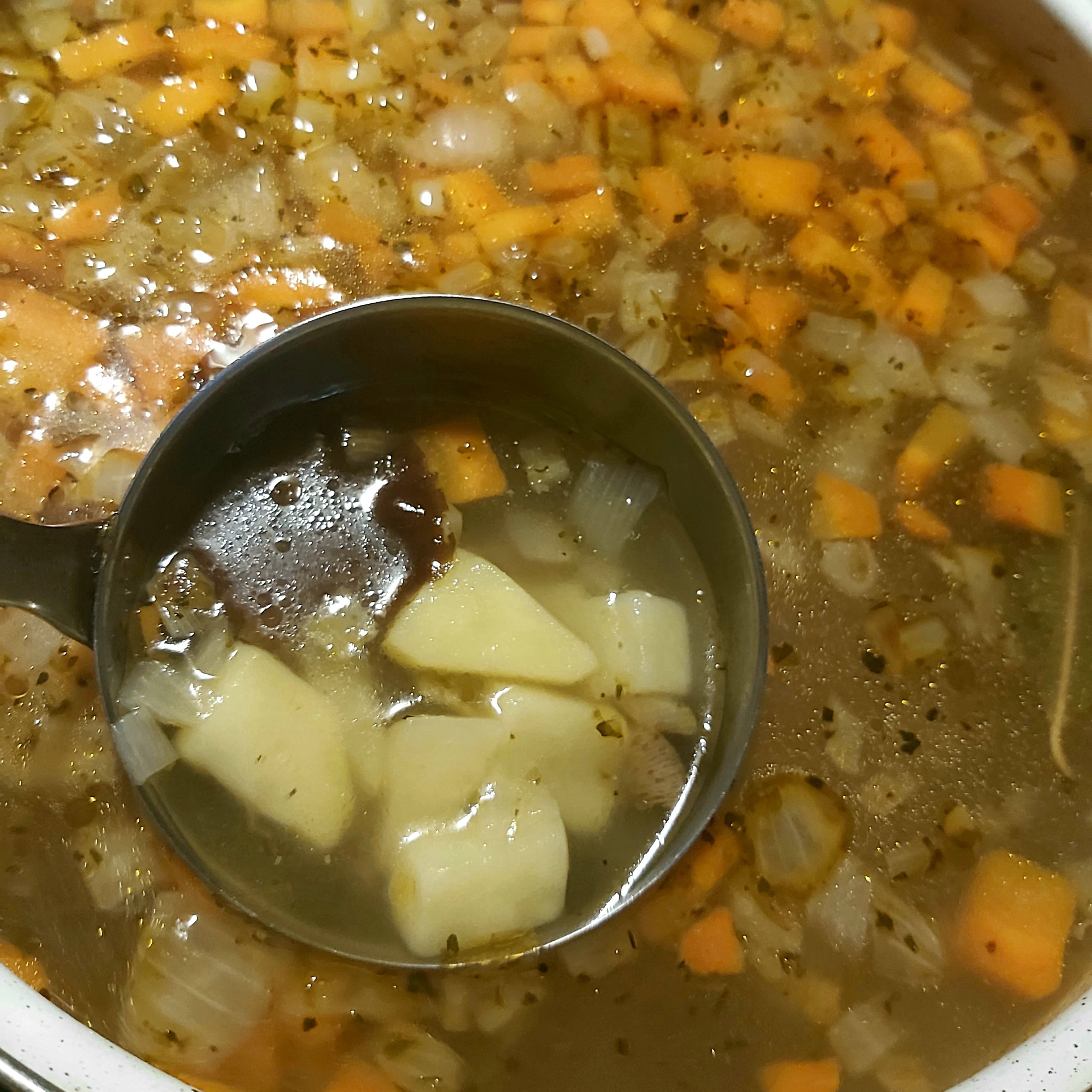 Суп с луговыми опятами