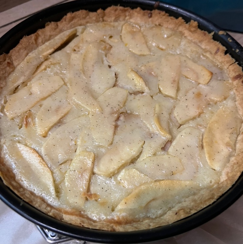 Цветаевский пирог с яблоками и грушами
