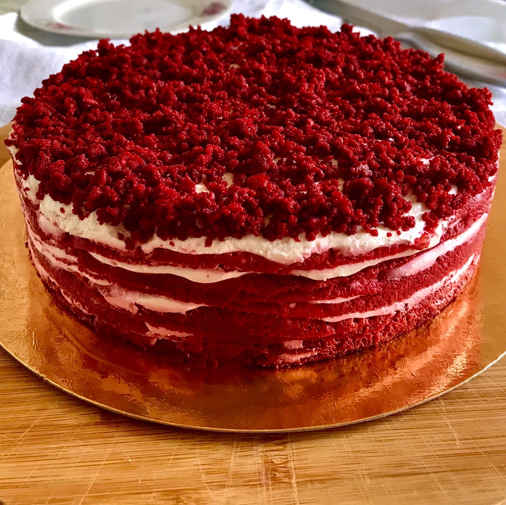 Блинный торт "Красный бархат"