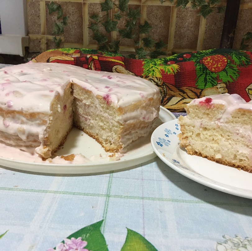 Бисквит для торта на кефире