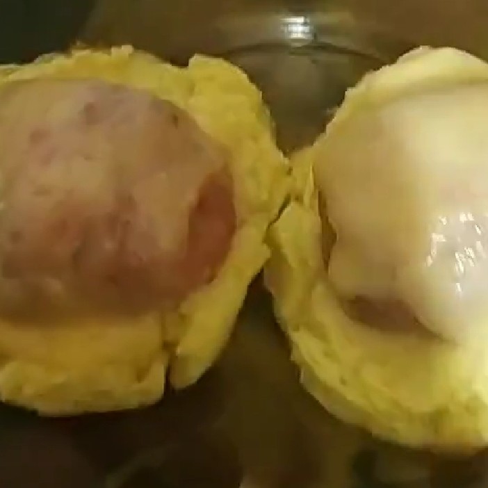 Куриные котлетки в гнёздах из картофеля