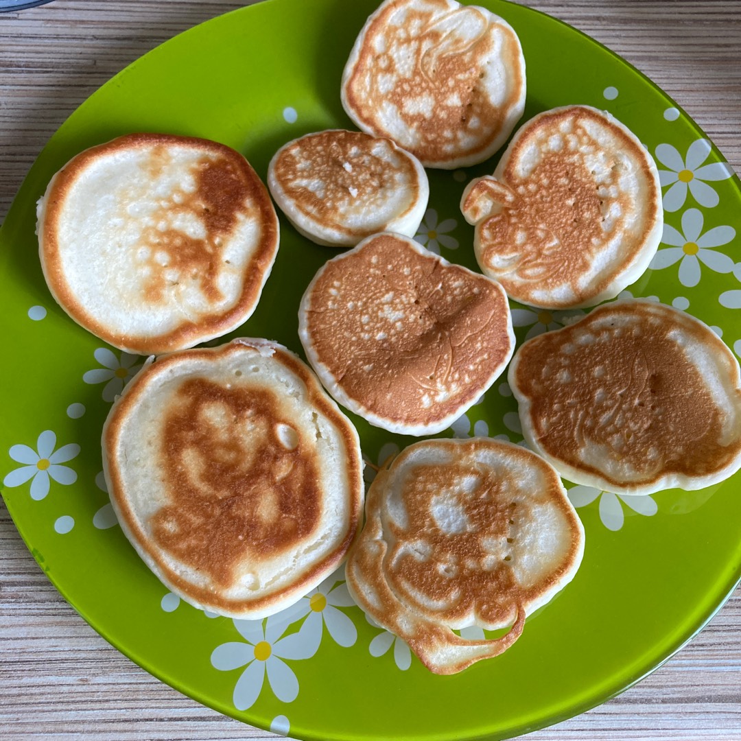 Панкейки (пышные оладьи без яиц на кефире/йогурте) рецепт с фото пошаговый  от Анастасия Косолапова - Овкусе.ру