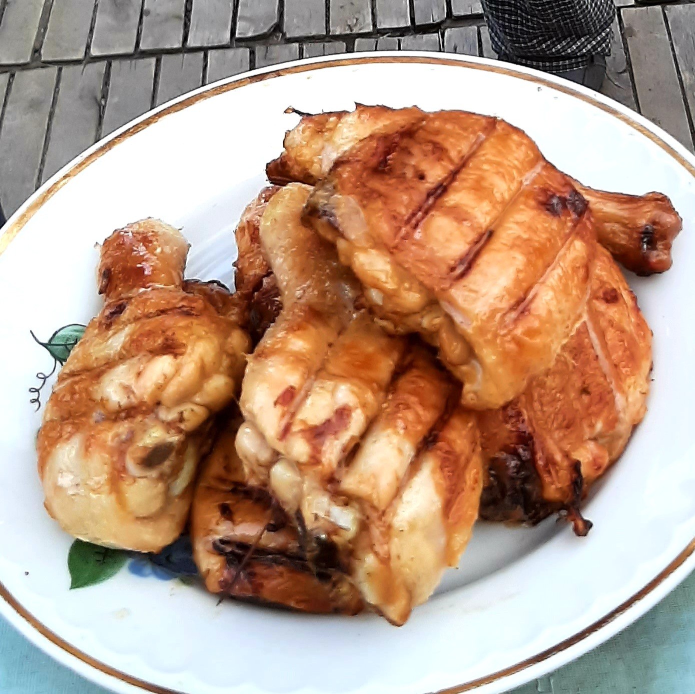 Шашлык из курицы в классическом маринаде