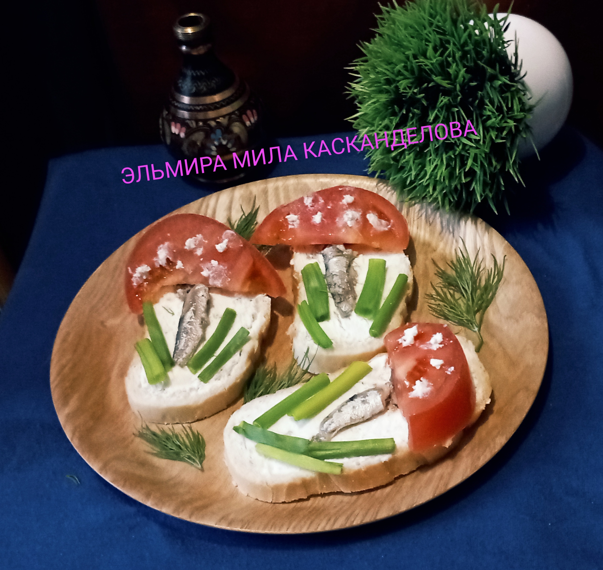 Бутерброды со шпротами - грибочки на Новогодний стол