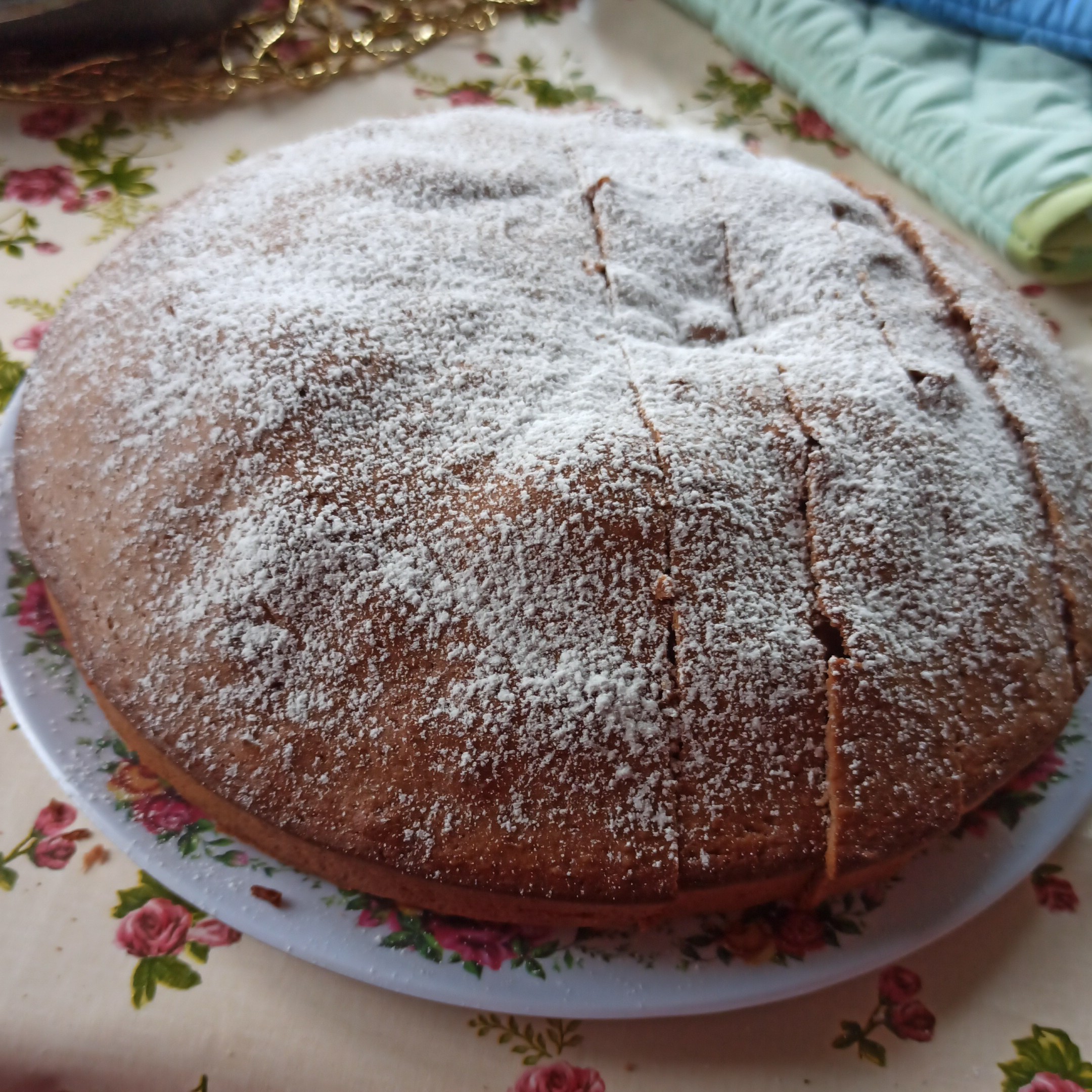 Шоколадный пирог с яблоками🍩🍏🍎