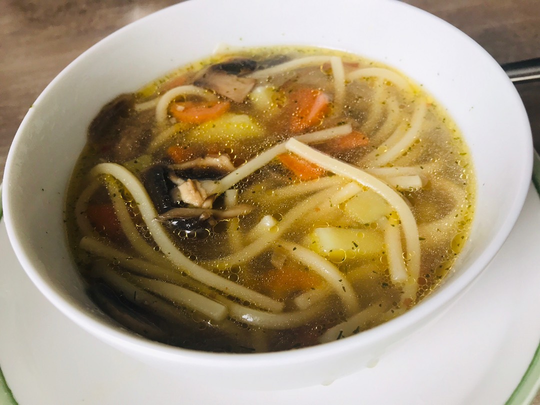 Суп-лапша с грибами