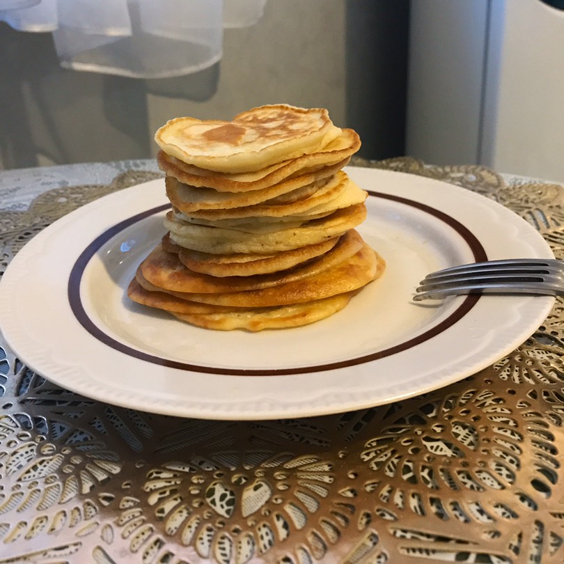 Воздушные панкейки на молоке и без масла🥞