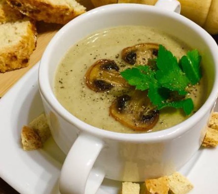 Крем-суп из шампиньонов            #кулинарныймарафон