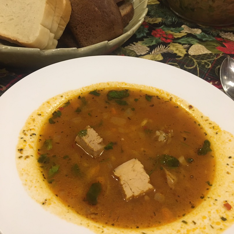 Суп харчо с говядиной, классический рецепт
