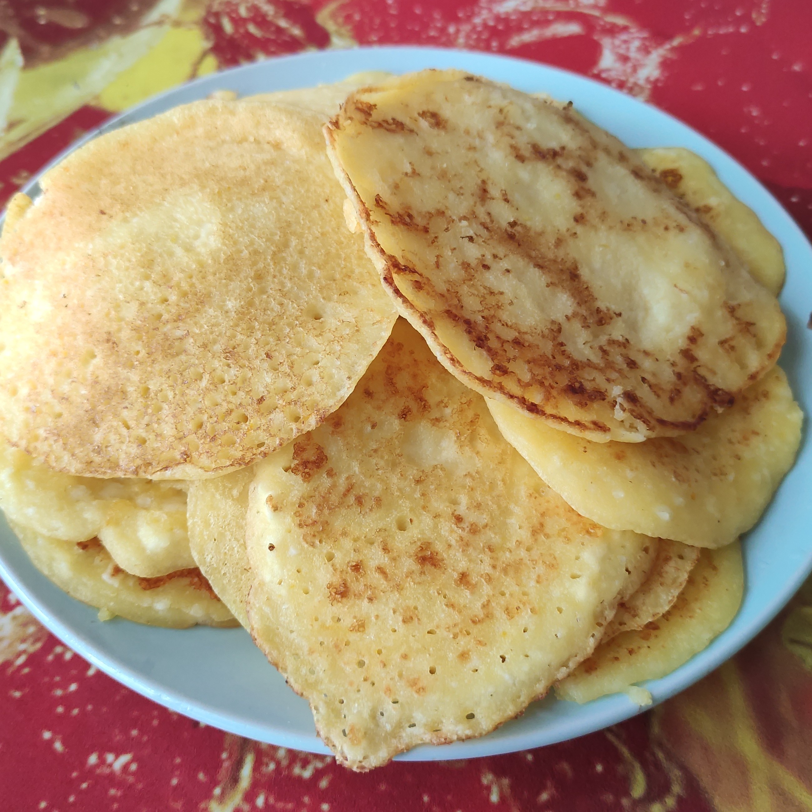 Творожные оладьи на кукурузной муке