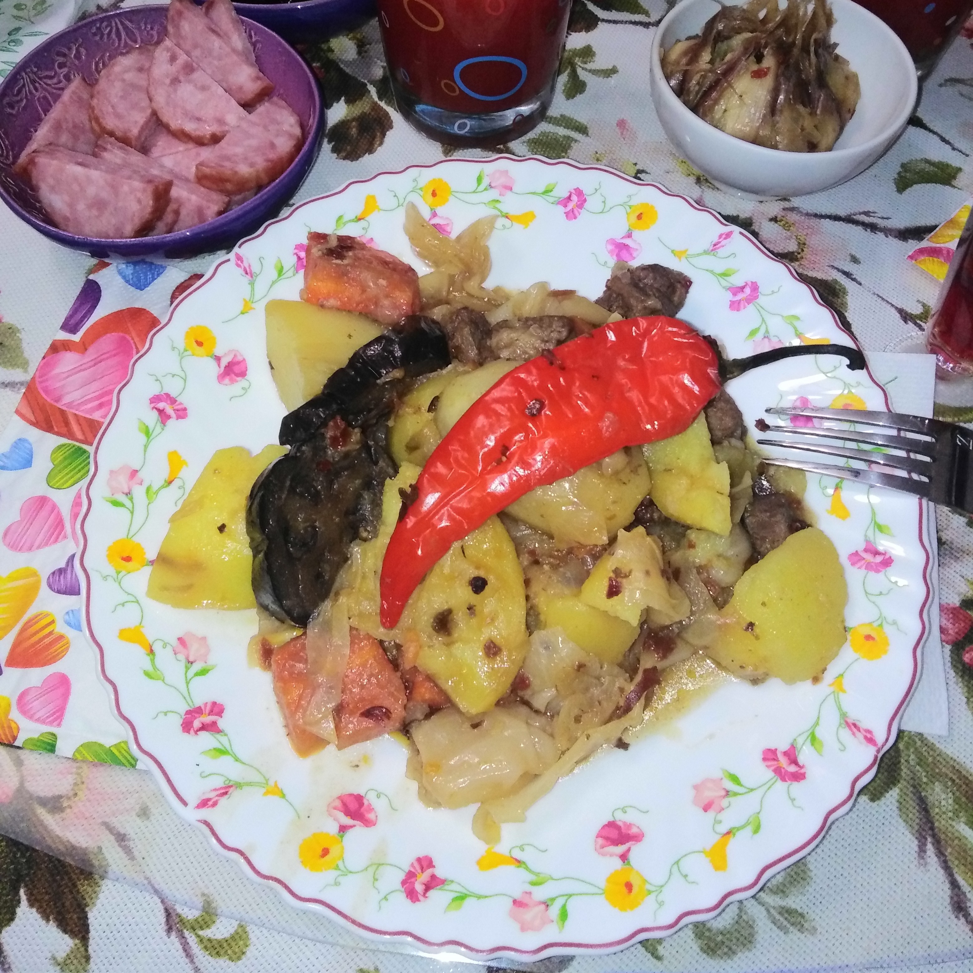 🇺🇿 Басма — тушёное мясо с овощами