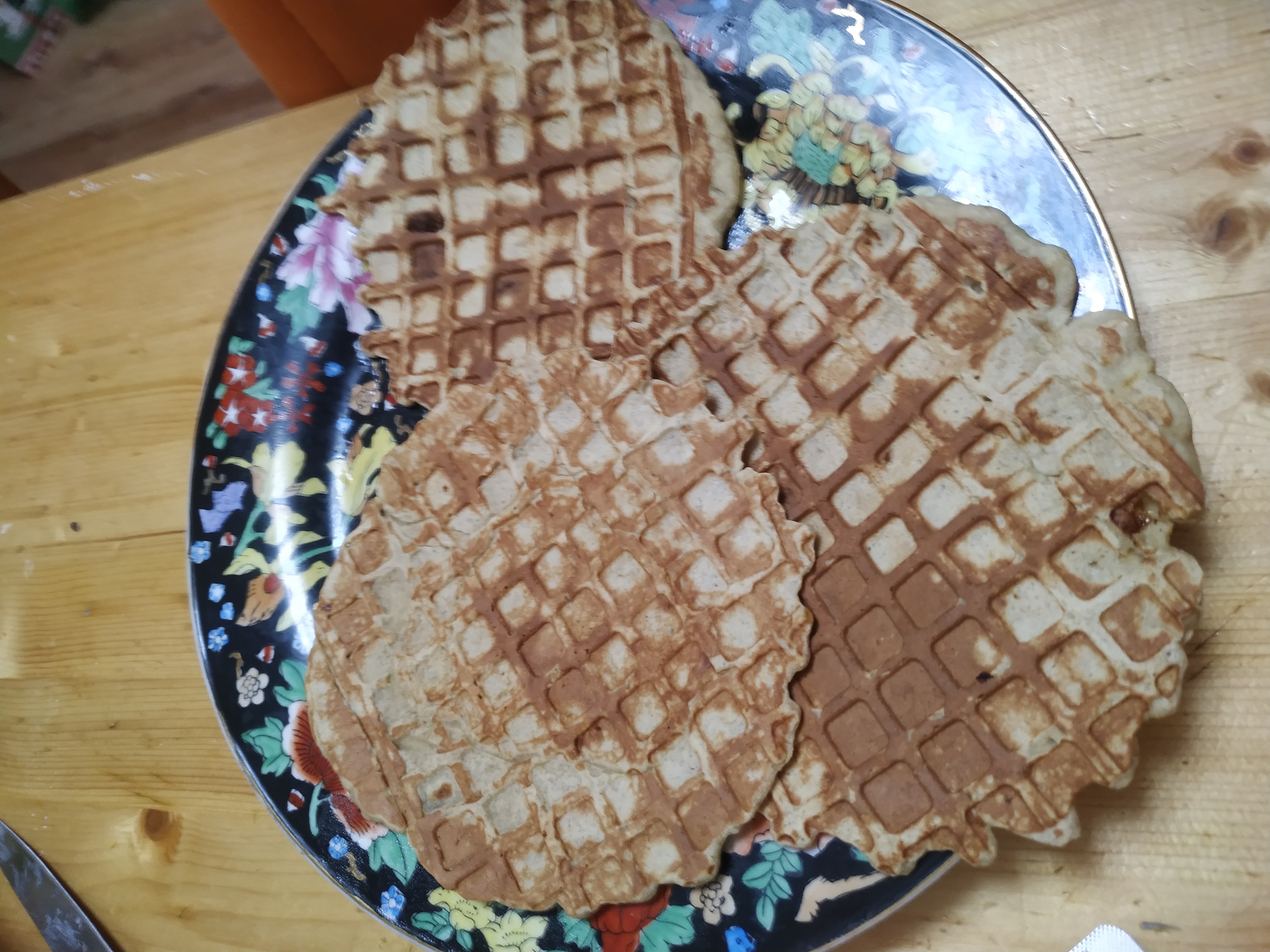 Банановые пп-вафли