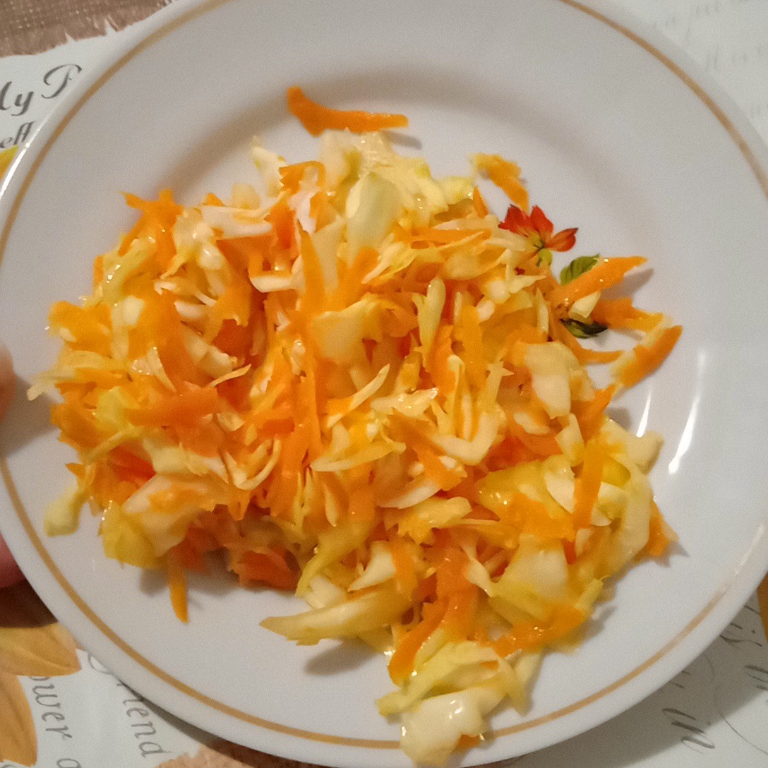 Салат из капусты, моркови и перца 🌶🥕🥬