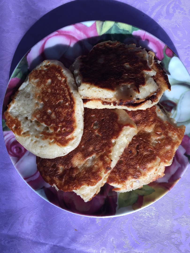 Оладушки с яблоками🍏💖