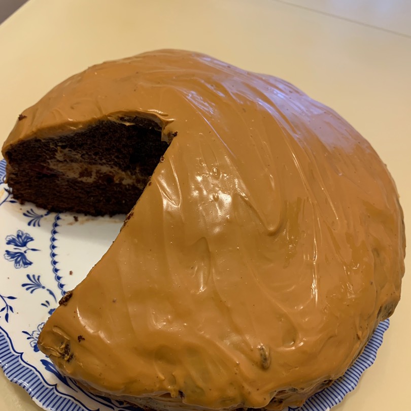 Мега шоколадный торт с карамельным кремом 🥧