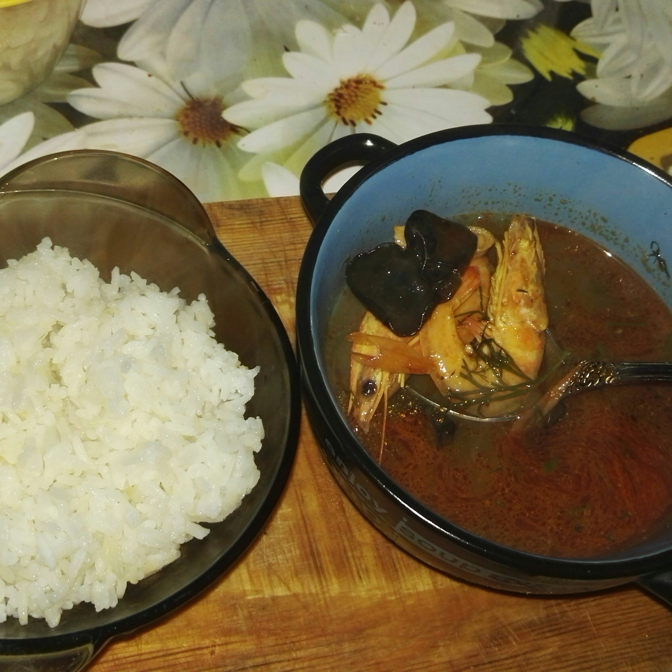 Том Ям Гонг (тайский суп из кокосового молока с креветками)