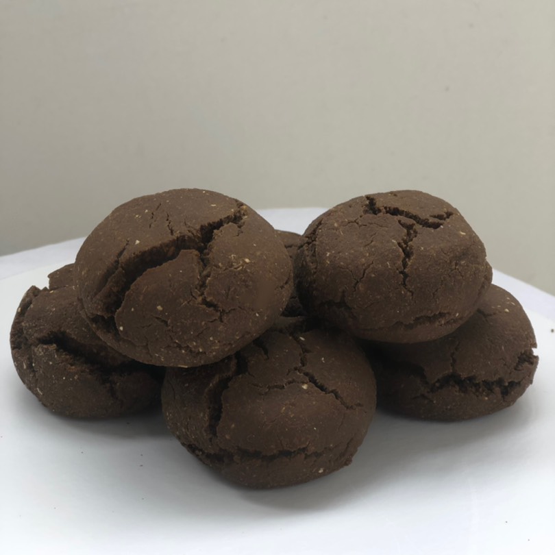 Шоколадно - кокосовое печенье с рисовой мукой