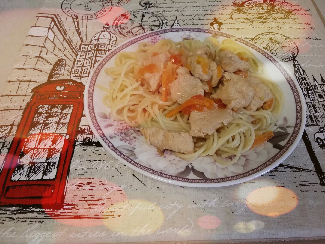 Макароны с мясом🍝