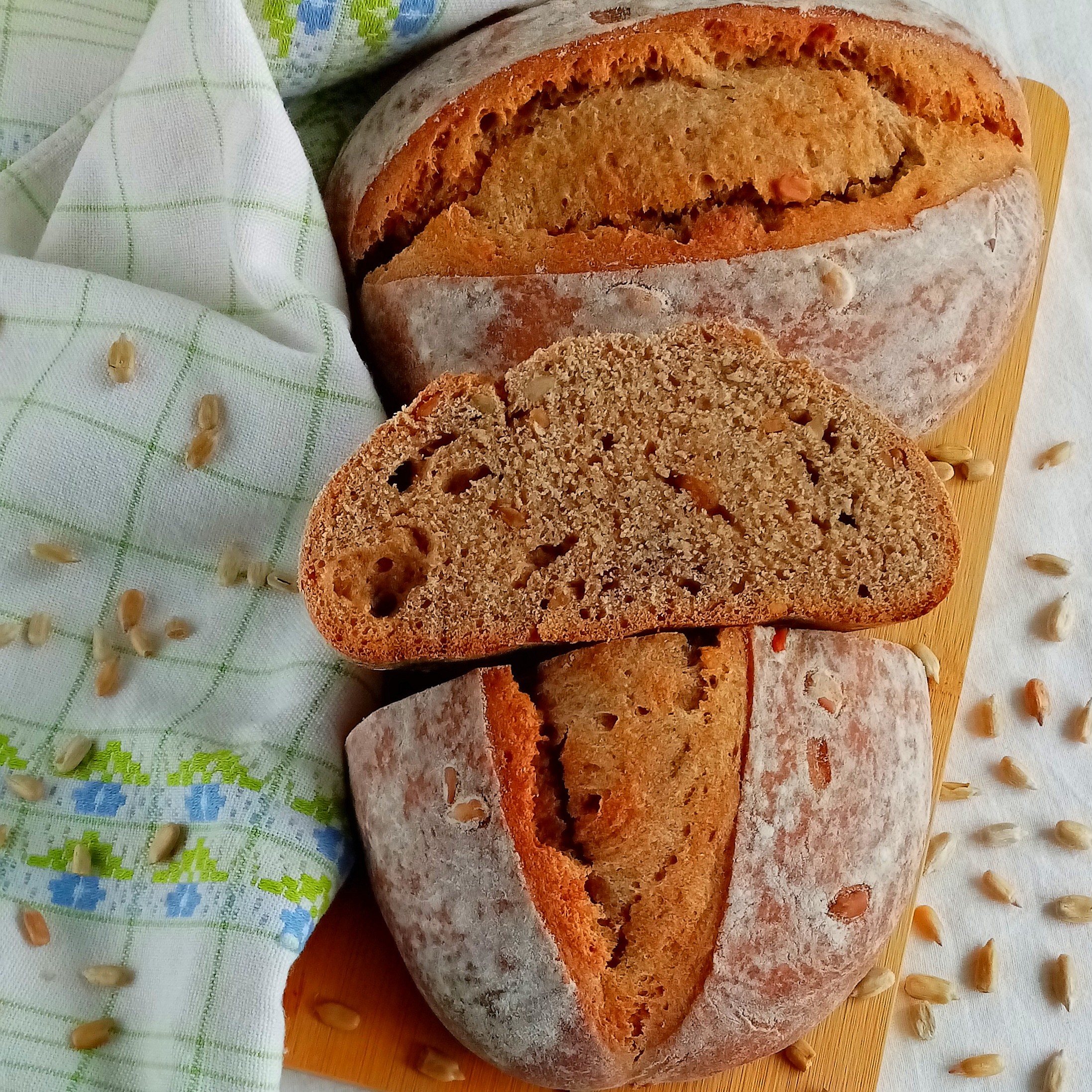 Пшенично - ржаной Хлеб на густой закваске