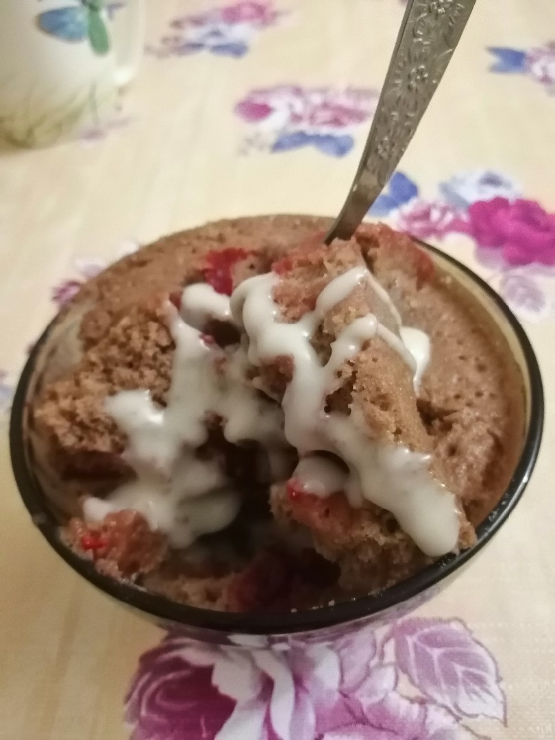 Десерт в микроволновке за 3 минуты😋😋😋