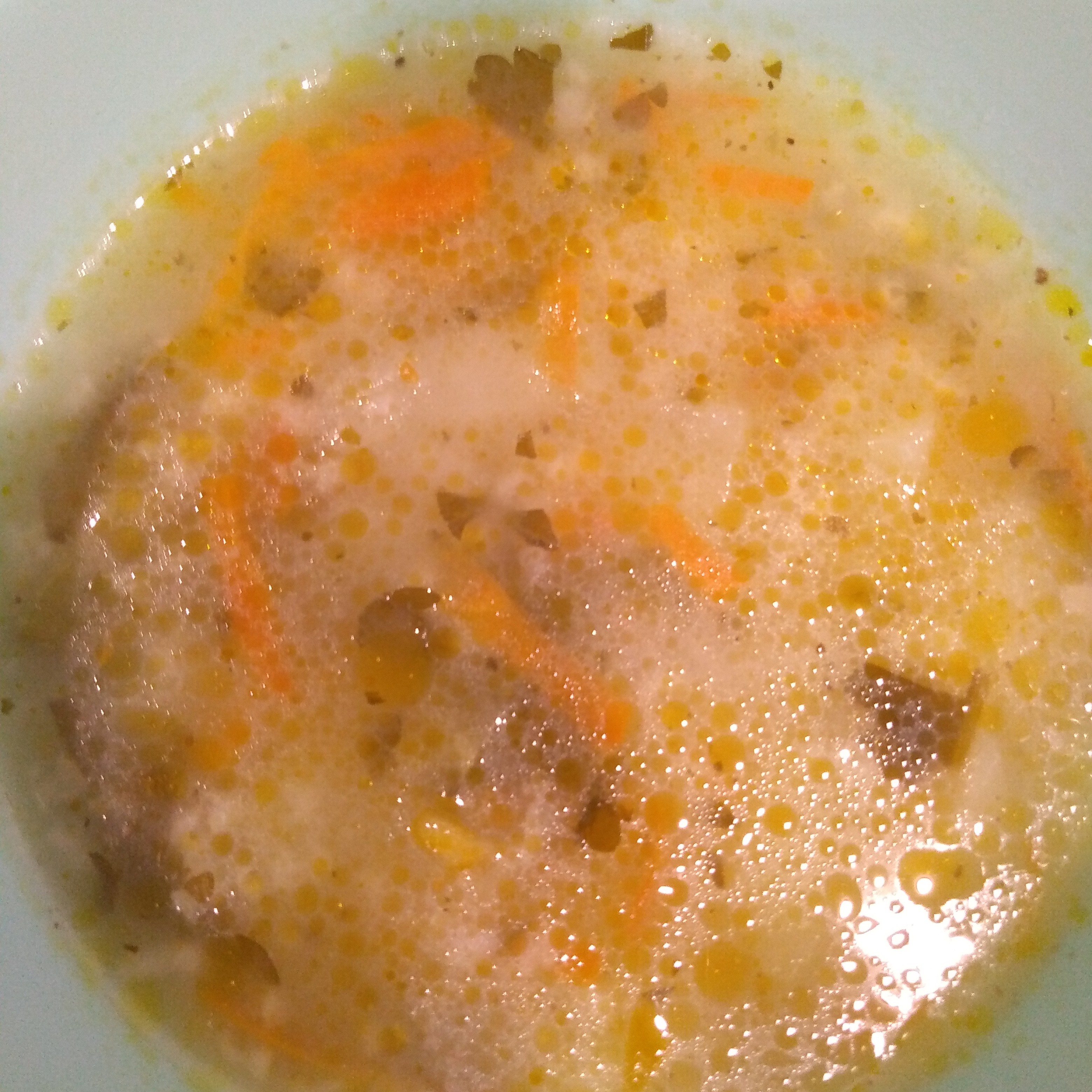 Веганский суп рассольник с рисом