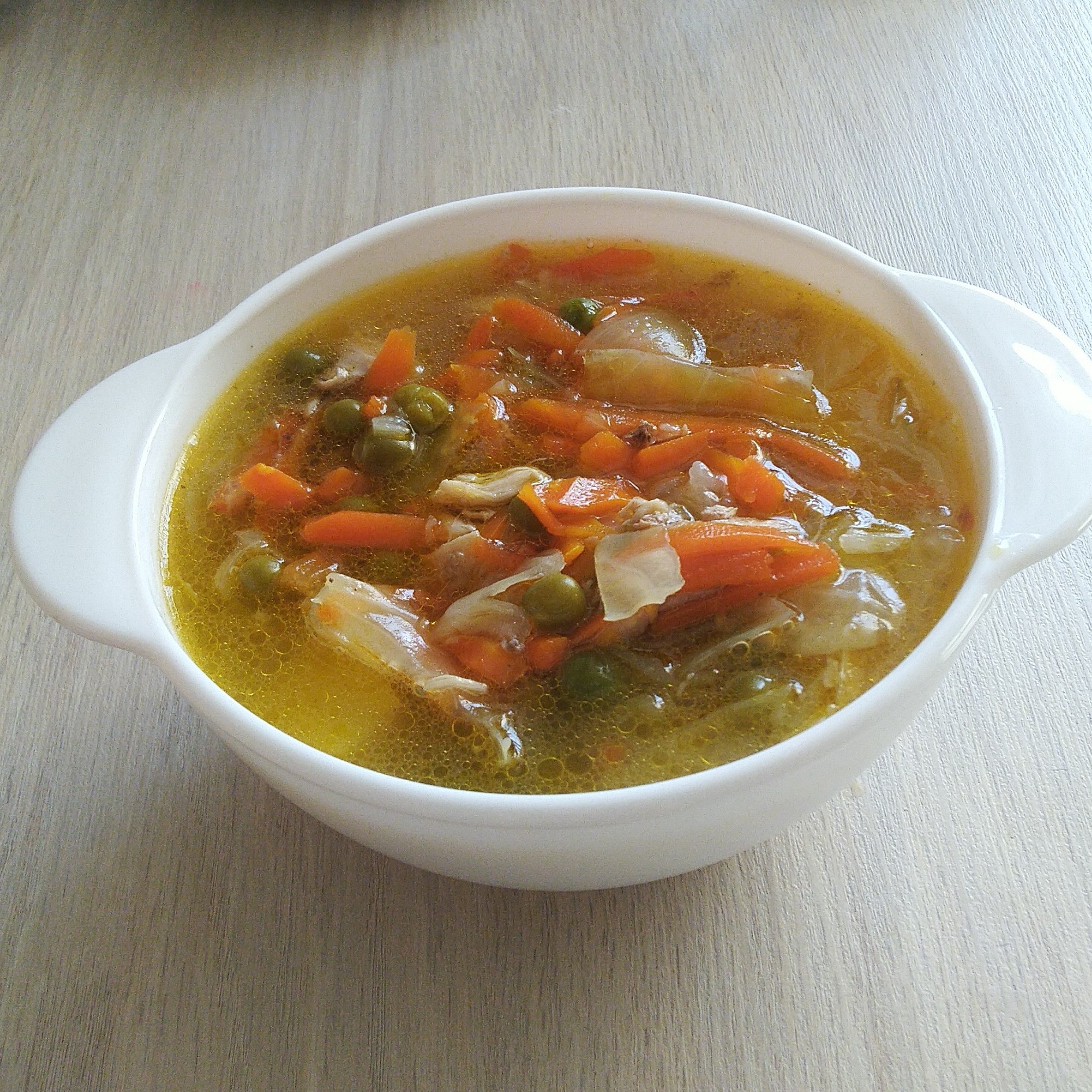 Гороховый суп со свежим горошком