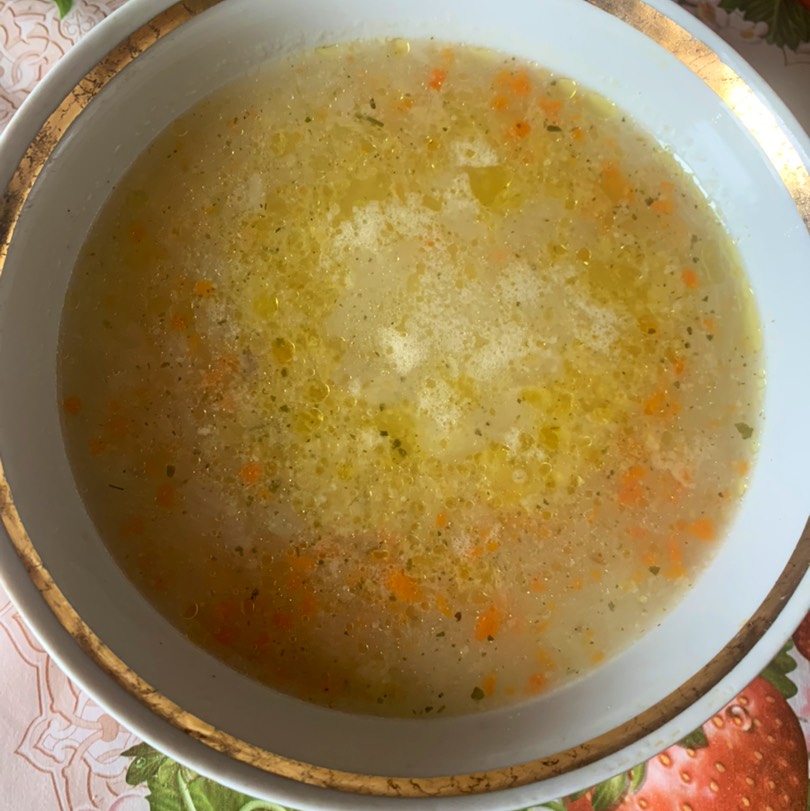Суп с пшеном
