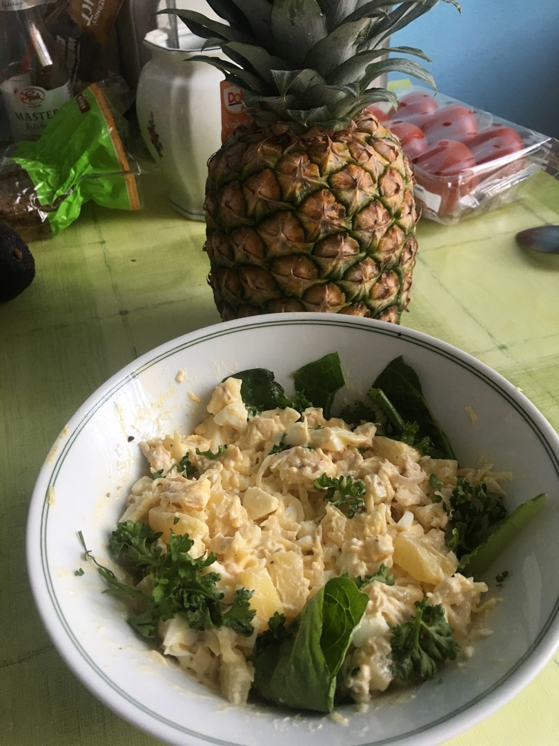 Куриный салат с ананасом 🍍