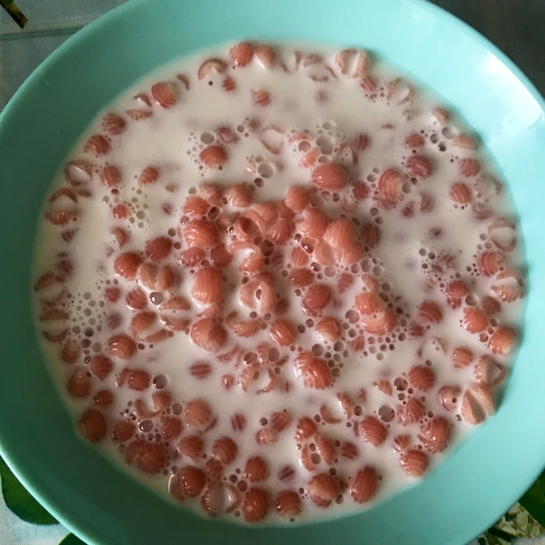 Молочный суп из ракушек