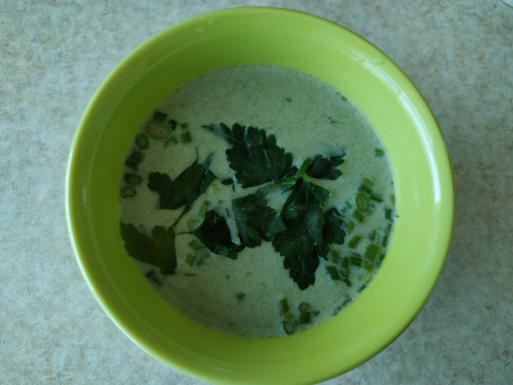 Суп-пюре из зеленых овощей