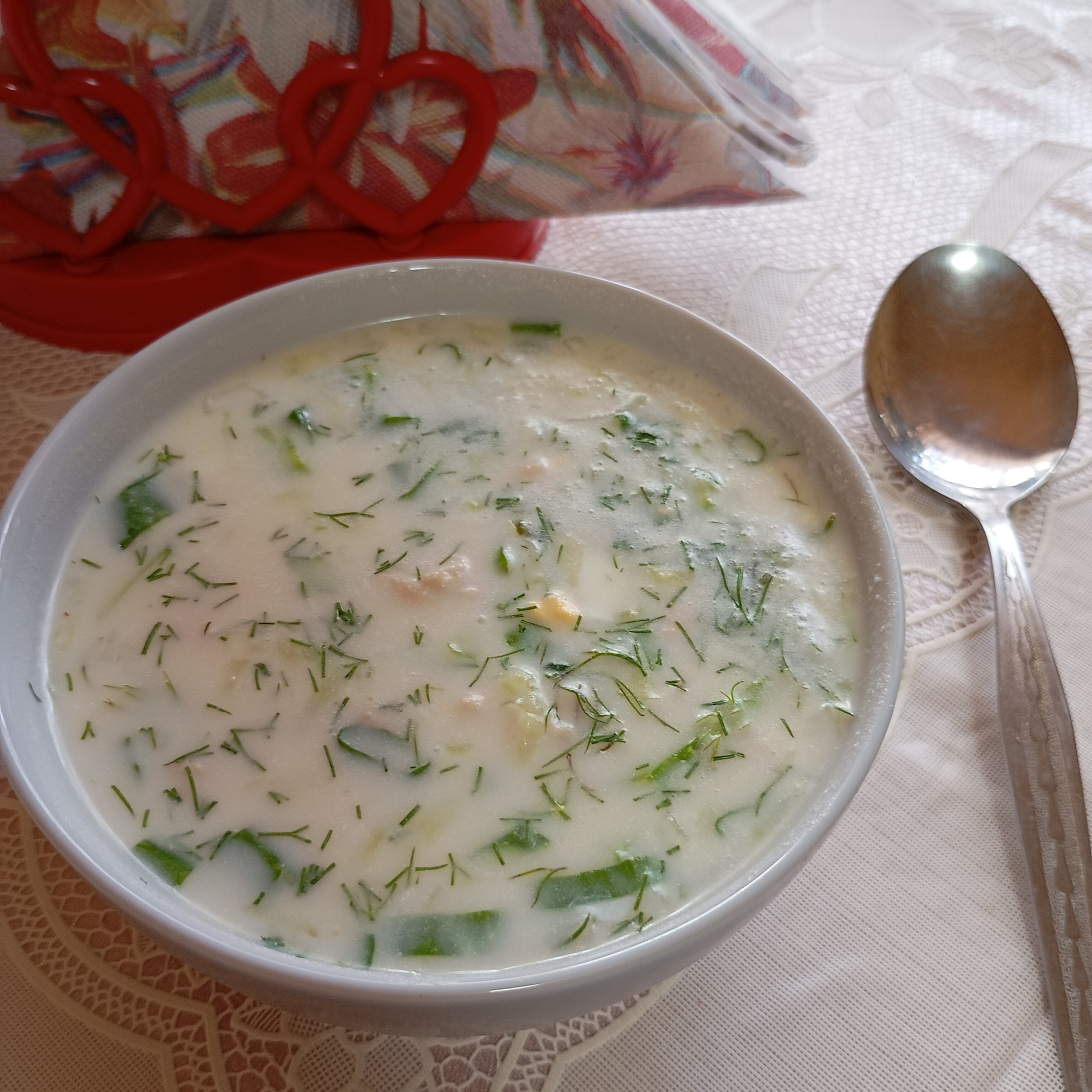 Окрошка на кефире