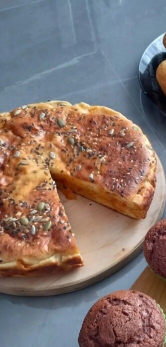 Заливной пирог с капустой 