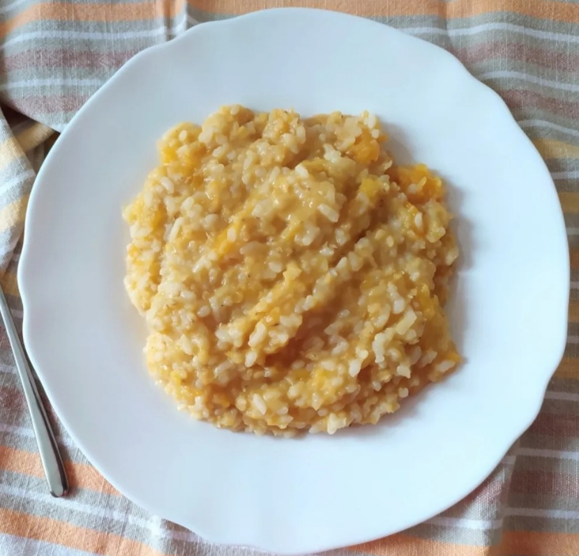 Рисовая каша с тыквой
