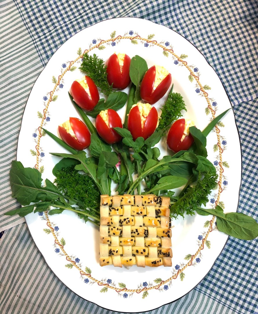 Закуска тюльпаны