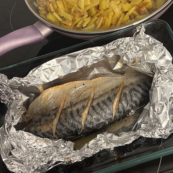 Скумбрия запечённая в духовке 🐟