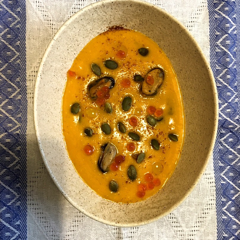 Тыквенный крем-суп со сливками