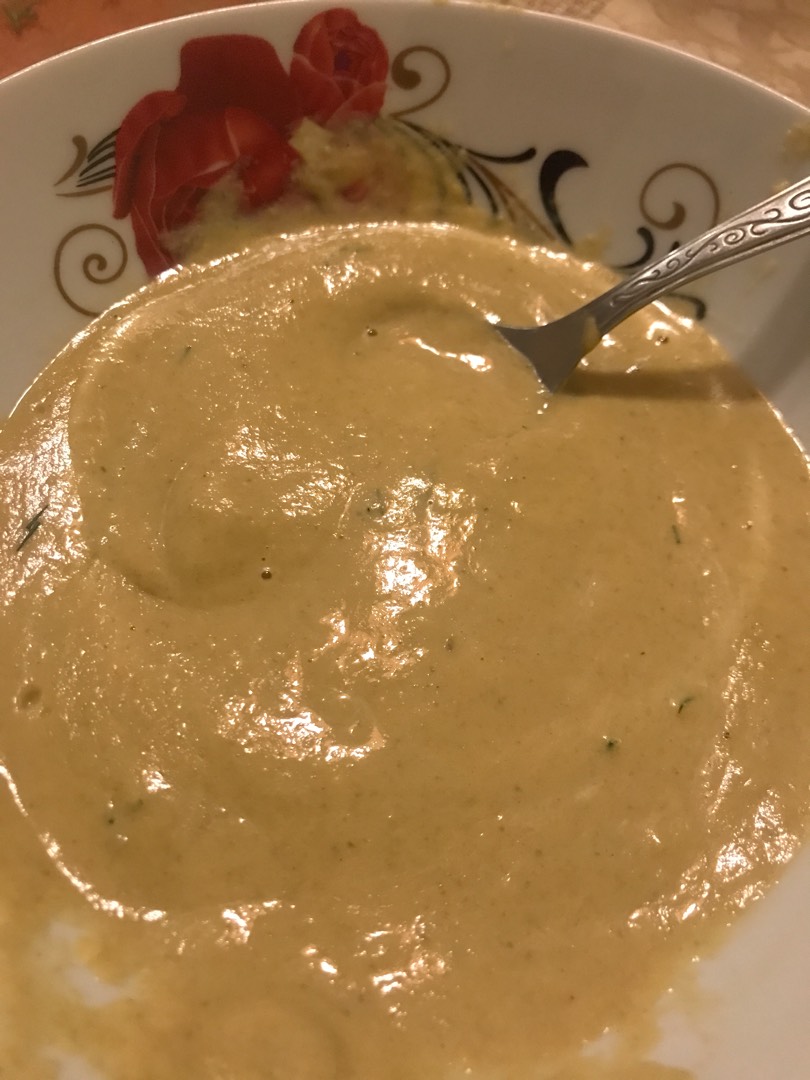 Сырный суп-пюре с шампиньонами