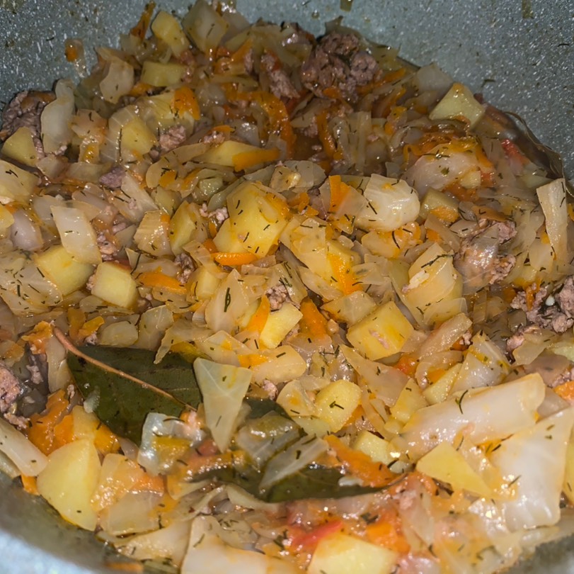 Бигус (бигос) с мясом и картофелем