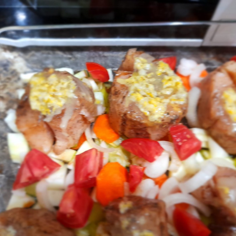 Рыба с овощами в духовке, рецепт