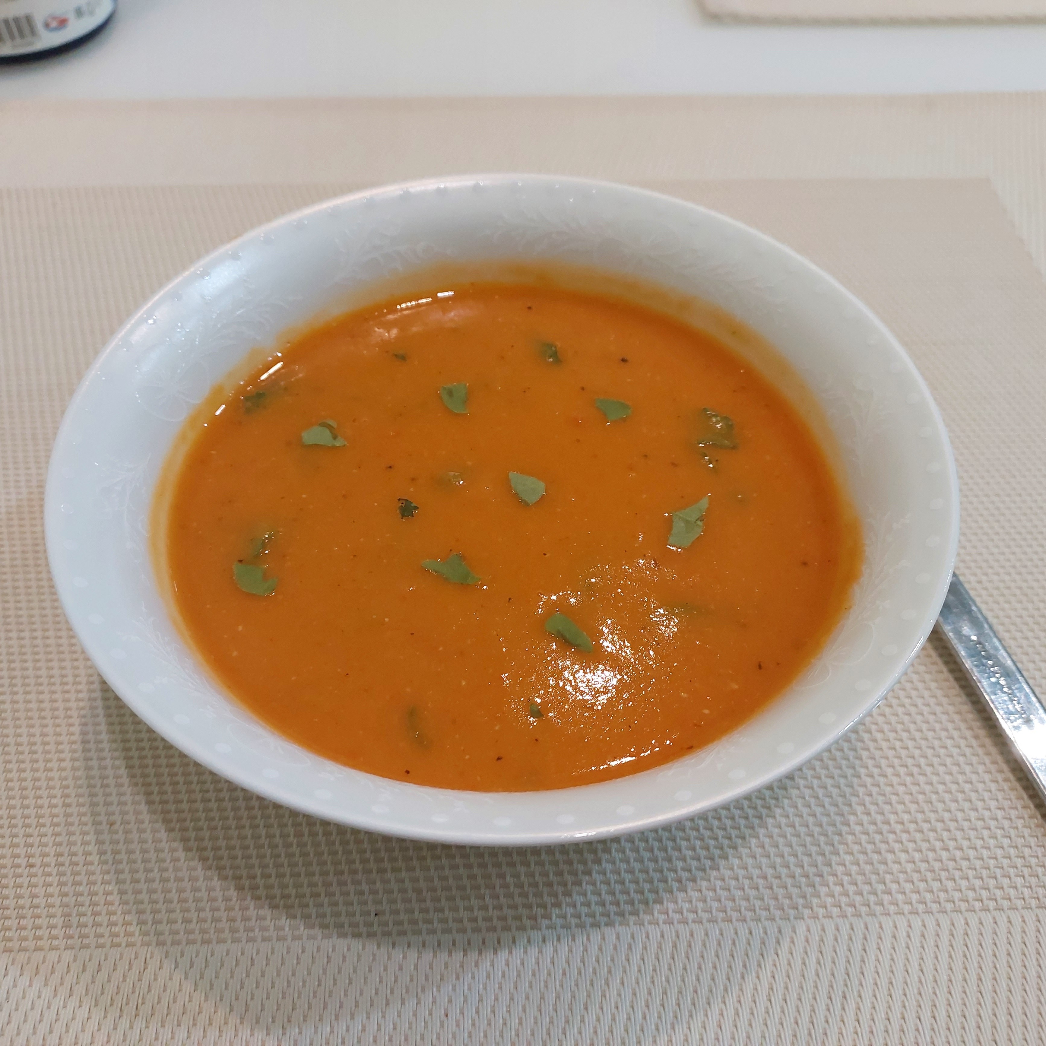 Турецкий чечевичный крем-суп с болгарским перцем